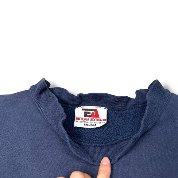 Vintage 90s Penn State Crewneck Sweatshirt Spell Out Logo Team College Sz M Y2K - Picture 3 of 9